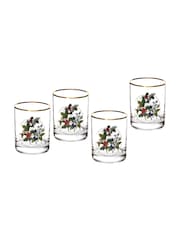 Portmeirion Set of 4 The Holly and the Ivy Old Fashioned Glasses - Image 3 of 3