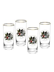 Portmeirion The Holly and the Ivy Set of 4 Hiball Glasses - Image 3 of 3