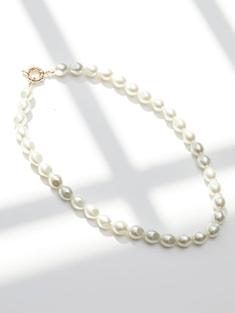 Jon Richard Gold Plated Round Pearl Station Y Drop Necklace - Image 1 of 3 Jon Richard Gold Plated Round Pearl Station Y Drop Necklace - Image 1 of 3