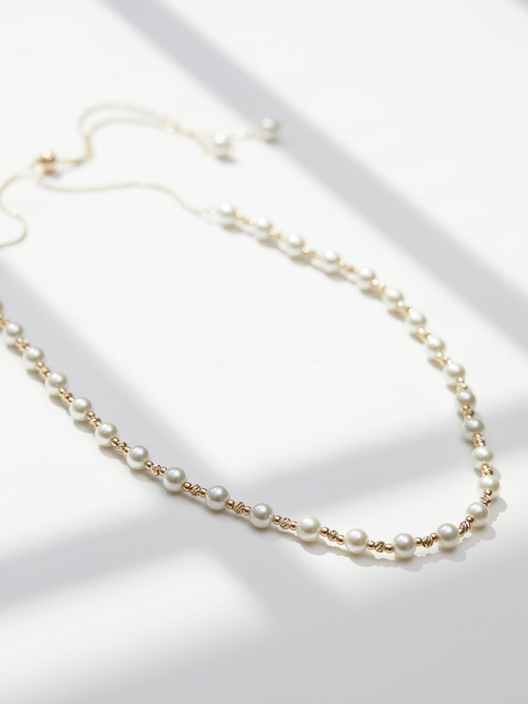 Jon Richard Gold Plated Baroque Pearl Necklace - Image 1 of 3
