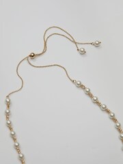 Jon Richard Gold Plated Baroque Pearl Necklace - Image 2 of 3