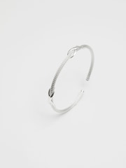 Simply Silver Silver Double Infinity Cuff Bracelet - Image 1 of 3