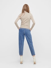 ONLY Washed Black Knitted Roll Neck Jumper - Image 2 of 5