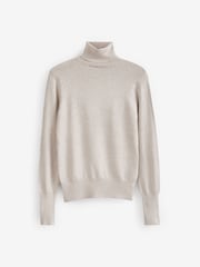 ONLY Washed Black Knitted Roll Neck Jumper - Image 5 of 5