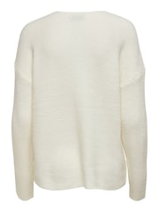 ONLY White V-Neck Puff Sleeve Knitted Jumper - Image 7 of 7