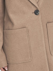 ONLY Brown Lightweight Tailored Coat with Front Pockets - Image 5 of 5