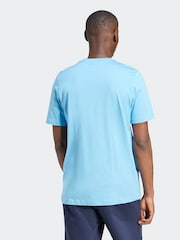 adidas Blue Light Essentials Single Jersey Embroidered Small Logo 100% Cotton T-Shirt - Image 2 of 6