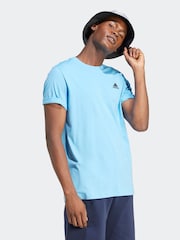 adidas Blue Light Essentials Single Jersey Embroidered Small Logo 100% Cotton T-Shirt - Image 3 of 6