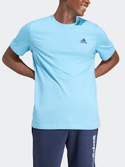 adidas Blue Light Essentials Single Jersey Embroidered Small Logo 100% Cotton T-Shirt - Image 4 of 6