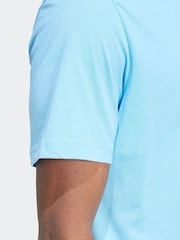 adidas Blue Light Essentials Single Jersey Embroidered Small Logo 100% Cotton T-Shirt - Image 6 of 6