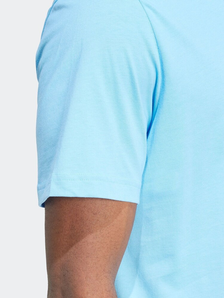 adidas Blue Light Essentials Single Jersey Embroidered Small Logo 100% Cotton T-Shirt - Image 6 of 6