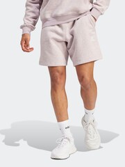 adidas Purple Sportswear Seasonal Essentials Mélange Shorts - Image 1 of 6
