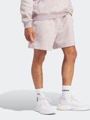 adidas Purple Sportswear Seasonal Essentials Mélange Shorts - Image 3 of 6