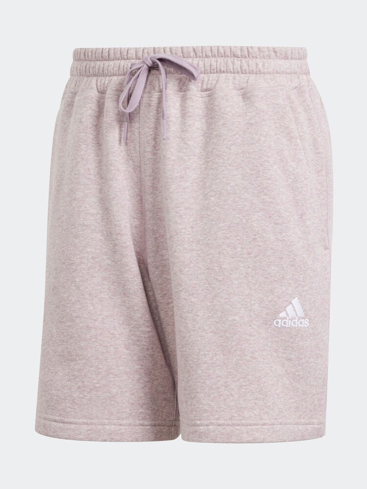 adidas Purple Sportswear Seasonal Essentials Mélange Shorts - Image 6 of 6