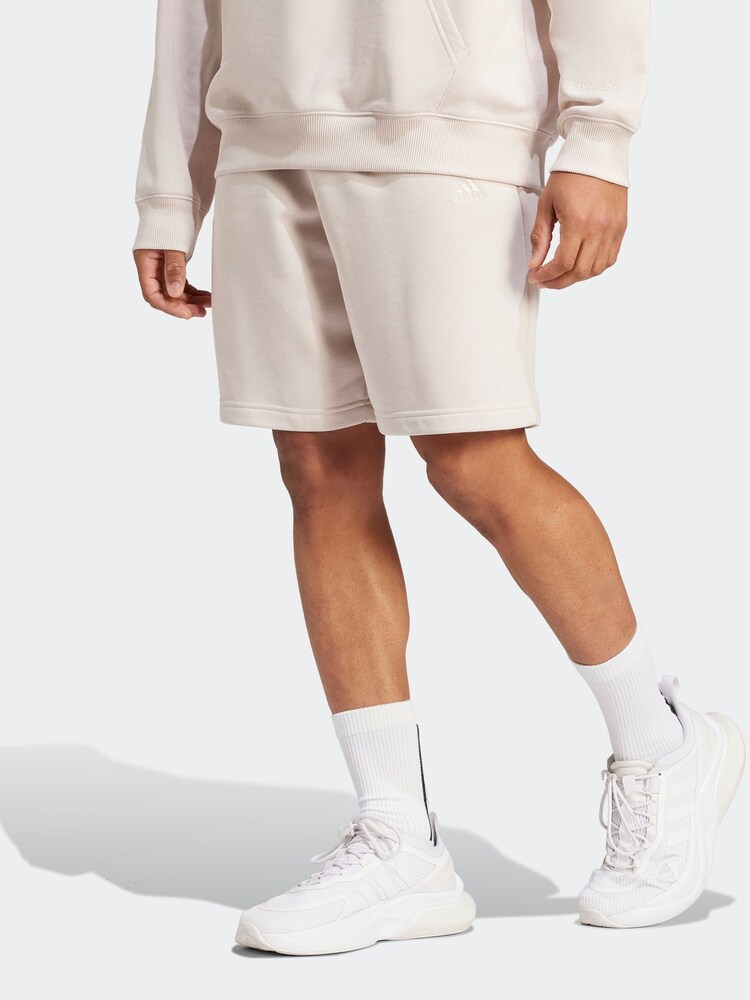 adidas Cream Sportswear All Szn Fleece Shorts - Image 1 of 6
