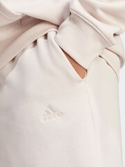 adidas Cream Sportswear All Szn Fleece Shorts - Image 4 of 6