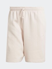 adidas Cream Sportswear All Szn Fleece Shorts - Image 6 of 6