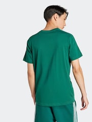 adidas Green Essentials Single Jersey 3-Stripes 100% Cotton T-Shirt - Image 2 of 7