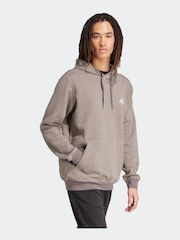 adidas Pink Sportswear Seasonal Essentials Mélange Hoodie - Image 4 of 8