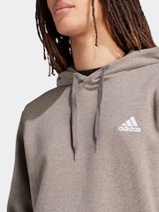 adidas Pink Sportswear Seasonal Essentials Mélange Hoodie - Image 5 of 8