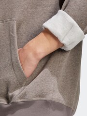 adidas Pink Sportswear Seasonal Essentials Mélange Hoodie - Image 6 of 8