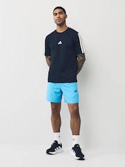 adidas Light Blue Train Essentials Woven Training Shorts - Image 2 of 5