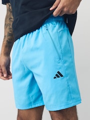 adidas Light Blue Train Essentials Woven Training Shorts - Image 4 of 5