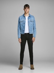 JACK & JONES Black/Chrome Slim Fit Jeans - Image 1 of 9
