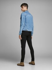 JACK & JONES Black/Chrome Slim Fit Jeans - Image 3 of 9