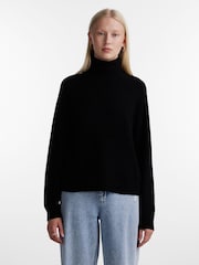 PIECES Black Roll Neck Soft Touch Knitted Jumper - Image 1 of 5