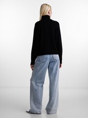 PIECES Black Roll Neck Soft Touch Knitted Jumper - Image 2 of 5