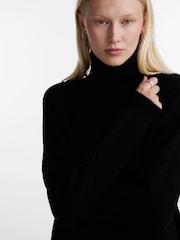PIECES Black Roll Neck Soft Touch Knitted Jumper - Image 4 of 5