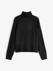 PIECES Black Roll Neck Soft Touch Knitted Jumper - Image 5 of 5