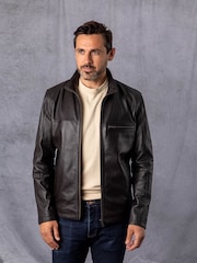 Lakeland Leather Brown Preston Leather Jacket - Image 3 of 9