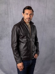 Lakeland Leather Brown Preston Leather Jacket - Image 4 of 9