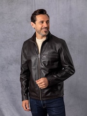Lakeland Leather Brown Preston Leather Jacket - Image 5 of 9