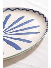 Blue Patterned Serve Platter - Image 1 of 5