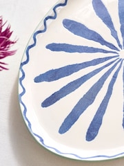 Blue Patterned Serve Platter - Image 2 of 5