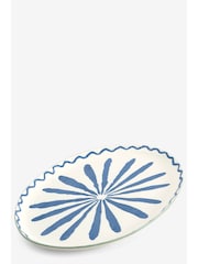 Blue Patterned Serve Platter - Image 4 of 5