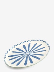 Blue Patterned Serve Platter - Image 5 of 5