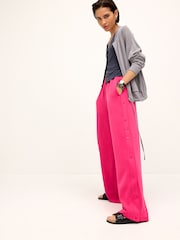 Pink Soft Jersey Popper Side Trousers - Image 1 of 6