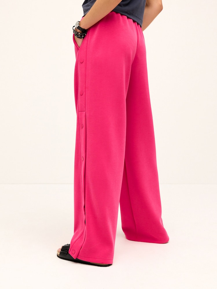 Pink Soft Jersey Popper Side Trousers - Image 2 of 6