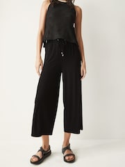 Schwarz - Culotte aus Jersey - Bild 3 von 8