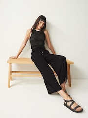 Schwarz - Culotte aus Jersey - Bild 4 von 8