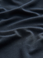 Navy Jersey Wide Leg Trousers - Image 6 of 6