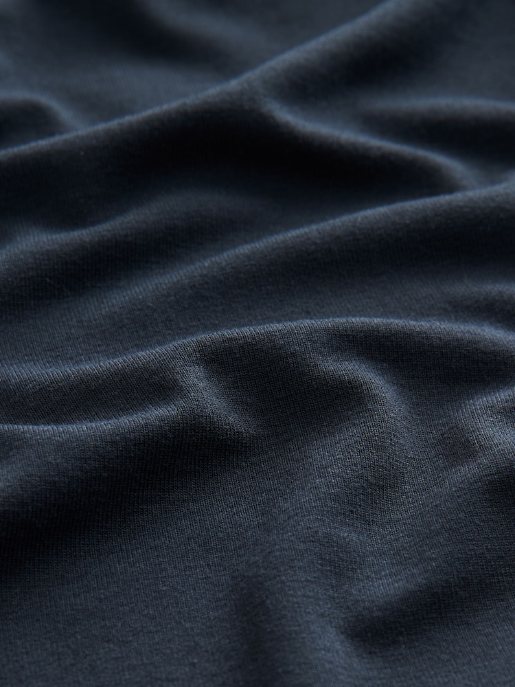 Navy Jersey Wide Leg Trousers - Image 6 of 6
