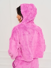 Jim Jam the Label Pink Star Fleece Twosie Pyjama Set - Image 6 of 9