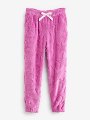 Jim Jam the Label Pink Star Fleece Twosie Pyjama Set - Image 8 of 9