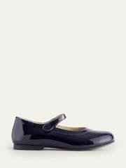 Boden Blue Leather Mary Shoes - Image 1 of 2