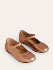 Boden Metallic Leather Mary Shoes - Image 2 of 3